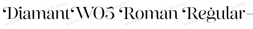 DiamantW05 Roman Regular字体转换